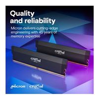 Crucial Pro 32GB (2 x 16GB) DDR5-6400 PC5-51200 CL38 Dual Crucial Pro 32GB (2 x 16GB) DDR5-6400 PC5-51200 CL38 Dual