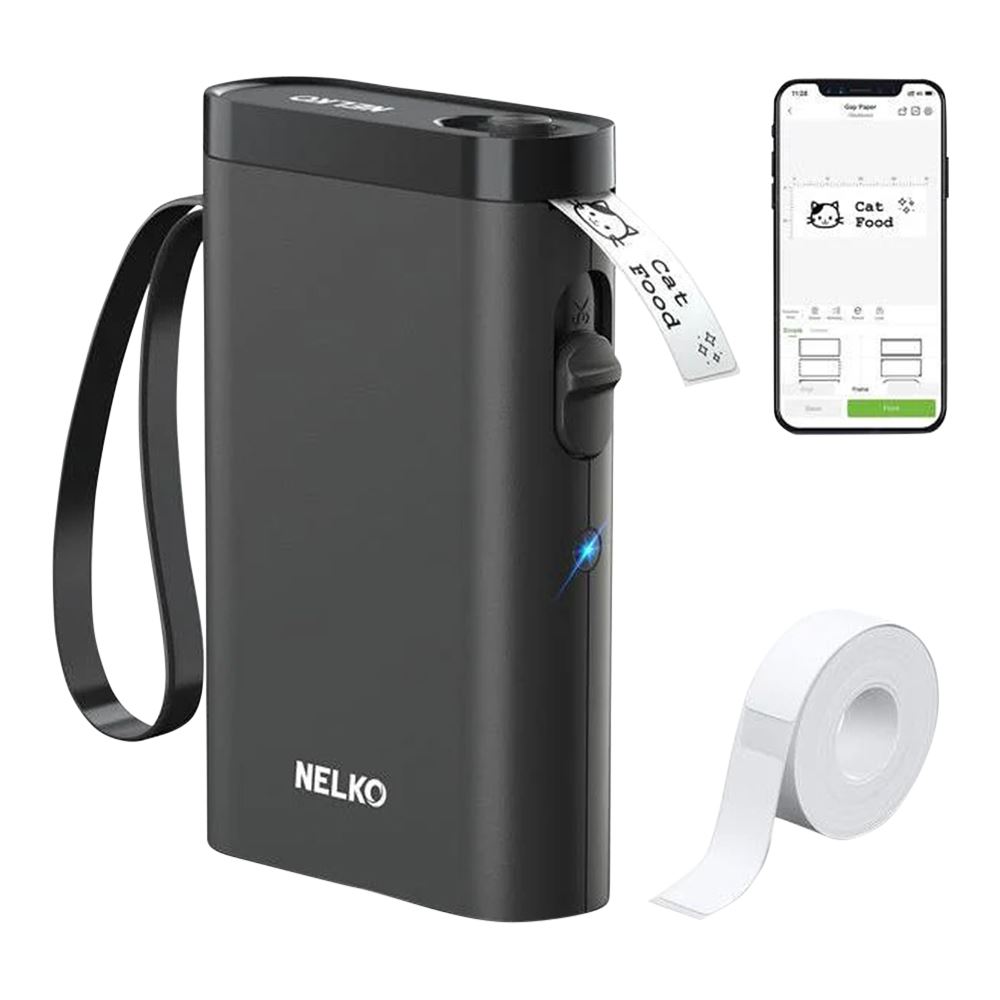 Nelko Nelko P21 Portable Bluetooth Label Printer Black