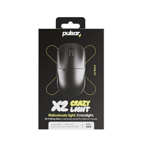Pulsar X2 CL ジェットブラック Pulsar X2 Mini CrazyLight - Jet Black – POTENT GAMING