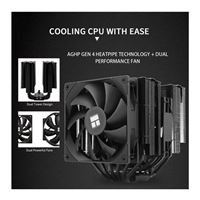 Thermalright Peerless Assassin 140 SE - Raffreddatore CPU Dual Tower Con 6 Tubi Di Calore, Doppia Ventola PMM, Dissipazione Del Calore Ad Alte Prestazioni, Per AM4/AM5, Intel LGA115x/1700/1851 - 12